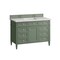 James Martin Vanities Brittany 48in Single Vanity, Smokey Celadon w/ 3 CM Eternal Jasmine Pearl Top 650-V48-SC-3EJP - alternate 7